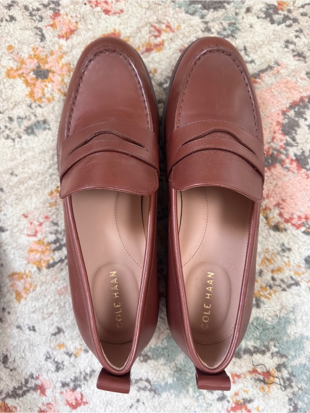 Cole Haan Woman’s Stassi Penny Loafer DK Mahogany Pull Tab Sz 9 MSRP $165 NWOT - Picture 11 of 13